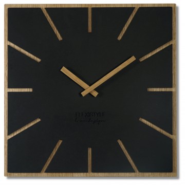 Nástenné hodiny Eko Exact z119-1matd-dx, 60 cm čierna